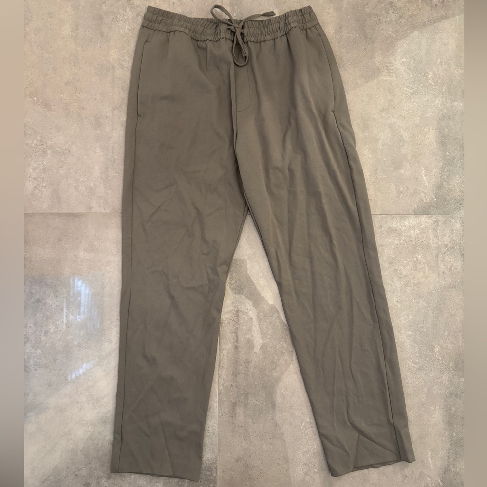 NWOT! Zara Green Joggers with Drawstring Waistband | L